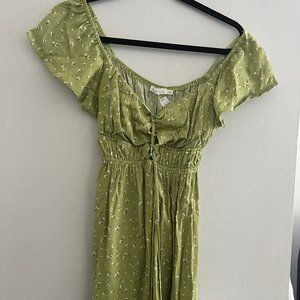 Lush - Green floral dress